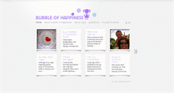 Desktop Screenshot of bubbleofhappiness.co.uk
